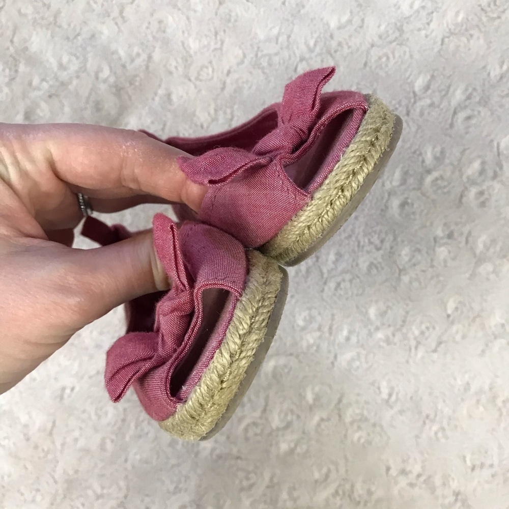 Gap Peep Toe Shoes Espadrille Style Size 6 - Picture 6 of 8